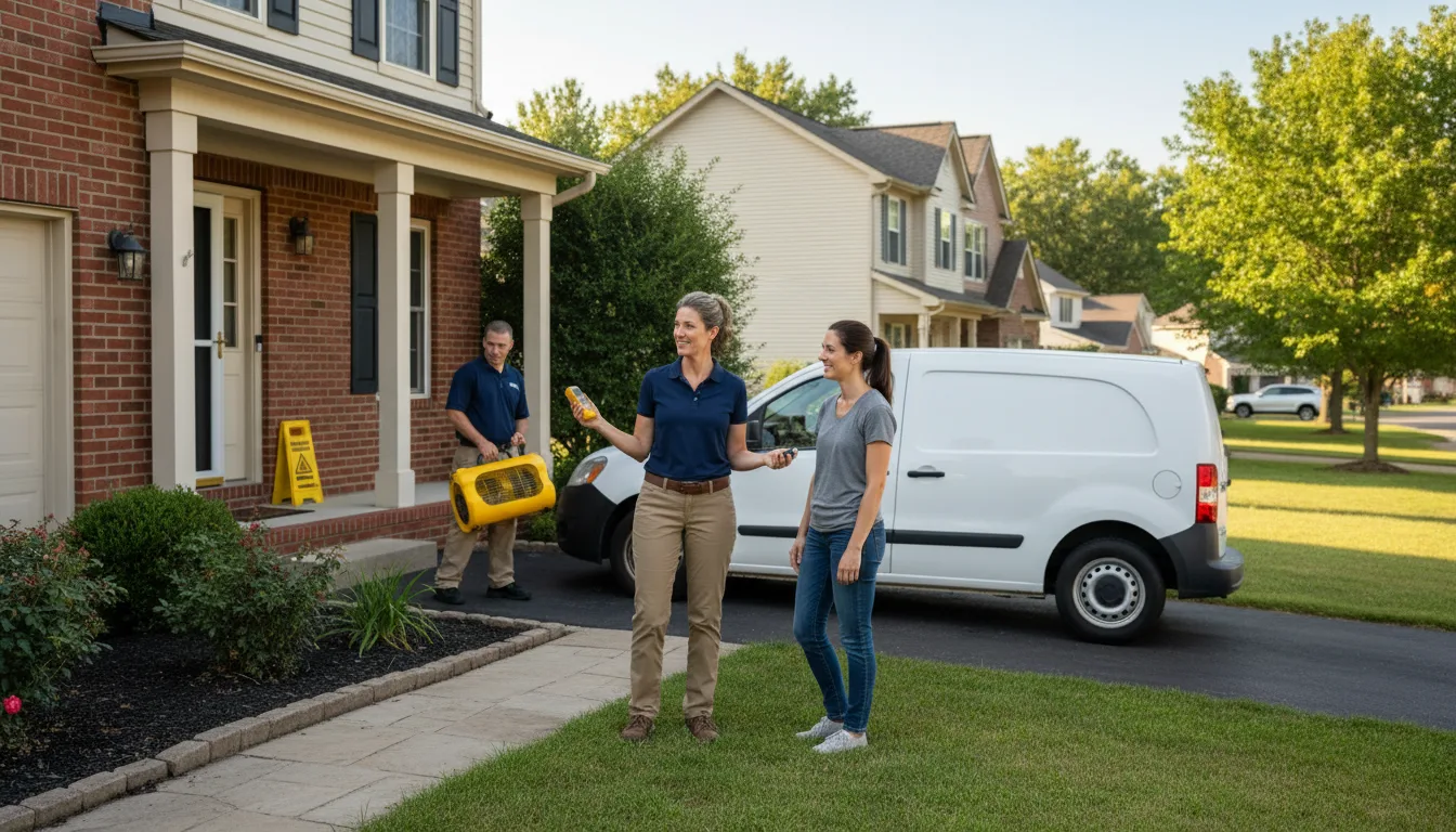 Residential water damage restoration in Lake Worth Beach, FL